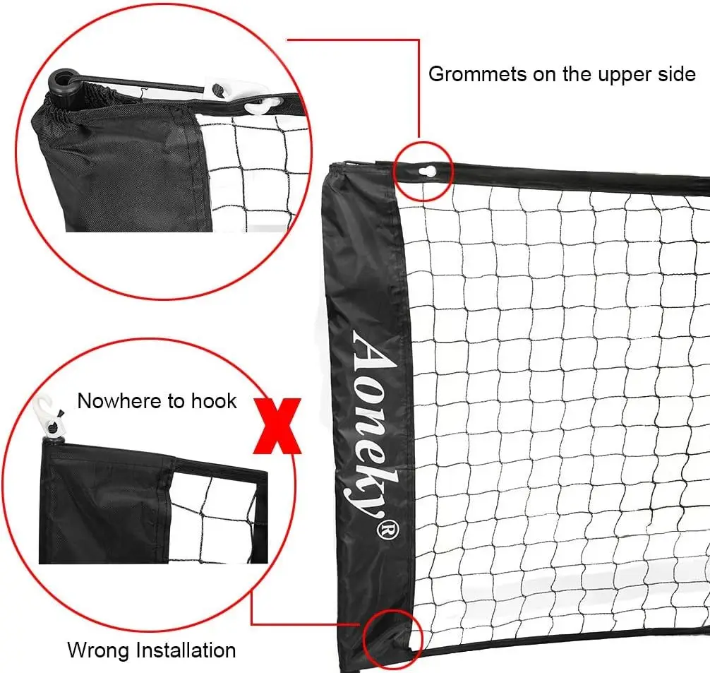 18FT Portable Multi-Sport Net: Tennis, Pickleball, Soccer - Easy Setup, Carry Bag Included view 6