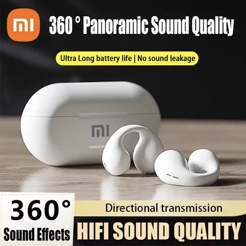 Xiaomi T75 5.3 블루투스 이어폰 보청기 골전도 HIFI 고품질 소음 감소 방수 게임용 이어폰