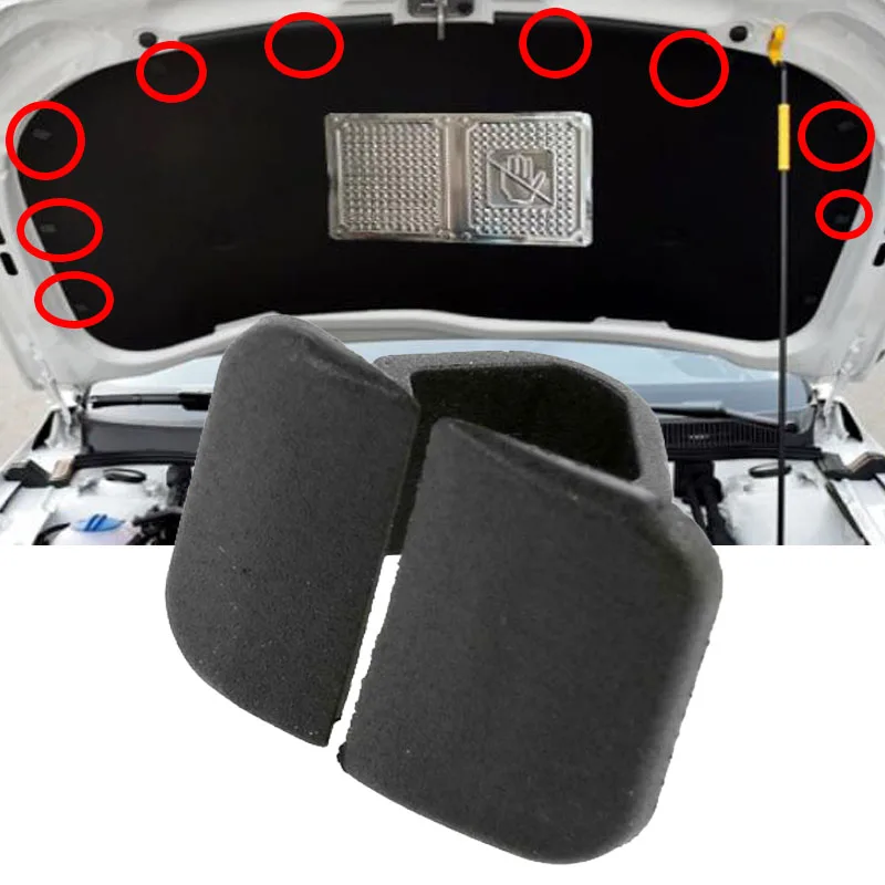 Hood Insulation Pad Retainer Clips For Vw Beetle Cc Golf Jetta Passat Rabbit Touareg Amarok Bora Caddy Eos Audi A4 S4 A6 S6