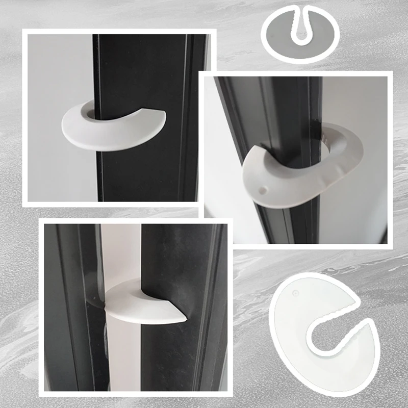 2 Pcs Safety Door Stopper Anti-pinch Hand Silicone Door Block Thick Child Security Protection Lock Finger Protector