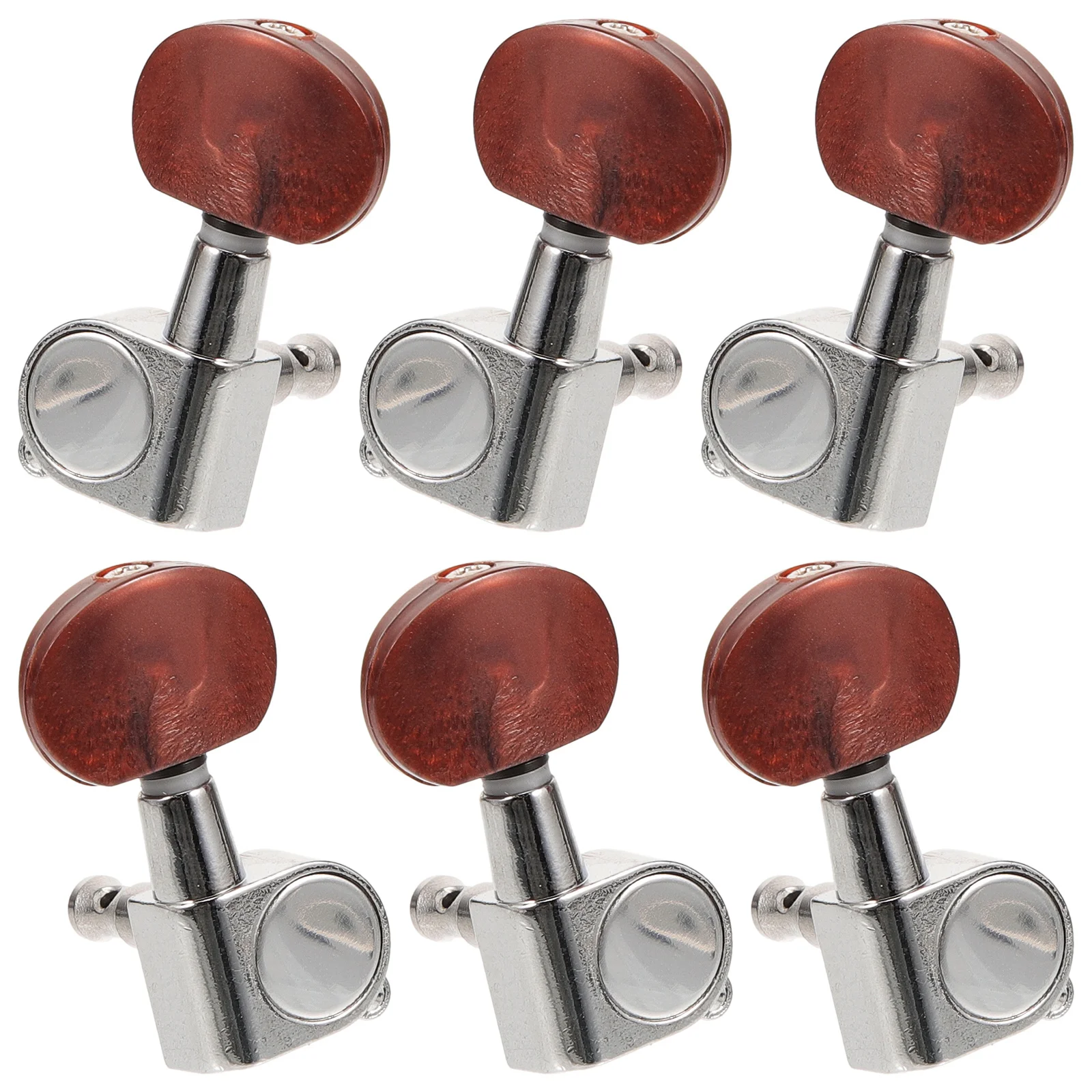 

6Set Durable Sealed Guitar Tuning Pegs Zinc Alloy Replacement Tuners for Acoustic Electric Guitar Machine Heads