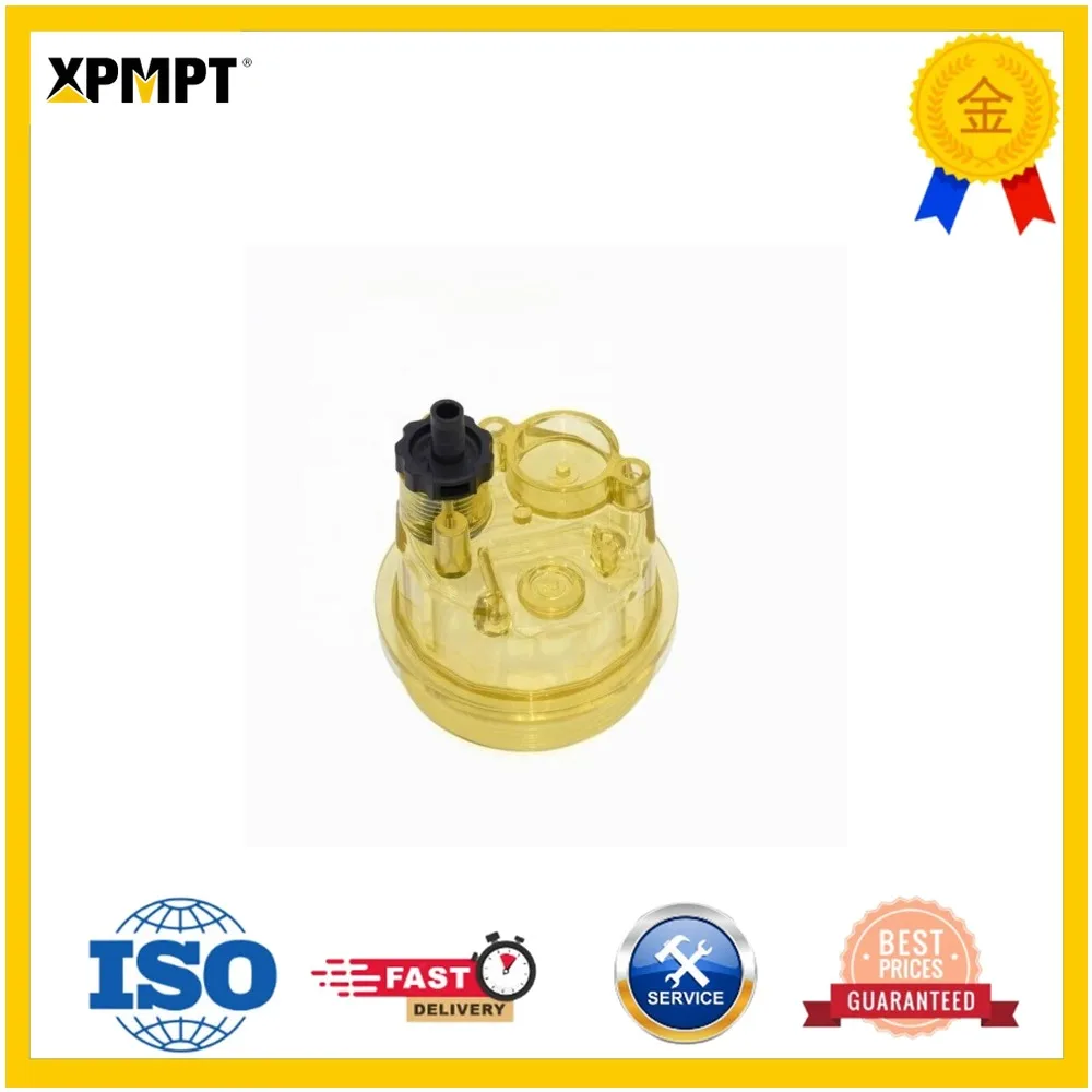 Fuel Filter Cup K1046352 PL420 1000424916 Compatible with Doosan K1006529 Glass K1006973 Heavy Machinery Parts