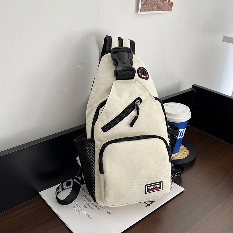 Wear-resistant Oxford cloth women's chest bag, waterproof large-capacity double small backpack, multi-functional crossbody bag