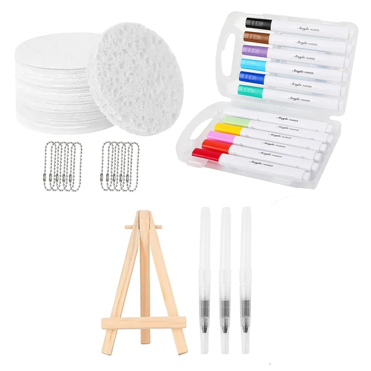 ABNJ Magic Puffy Paint,3D Drawing Magic Canvas Sponge,Puffy Popcorn Drawing Texture Painting Kit,DIY Bubble Drawing Pens view 5