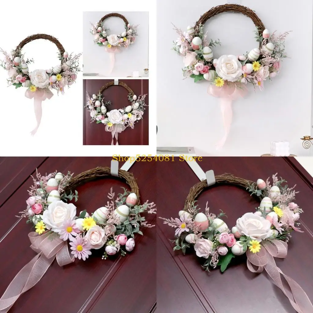 

AXYC Цветочный венок Настенная гирлянда Праздничный очаровательный аксессуар для праздника