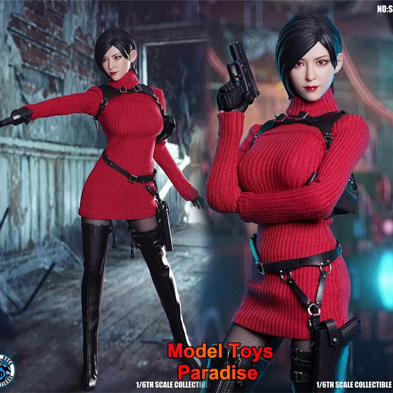 SUPER DUCK SET087 1/6 Woman Soldier Ada Wong Special Agent Clothes Set With Head Sculpt Fit 12inch TBLeague Action Figure Body