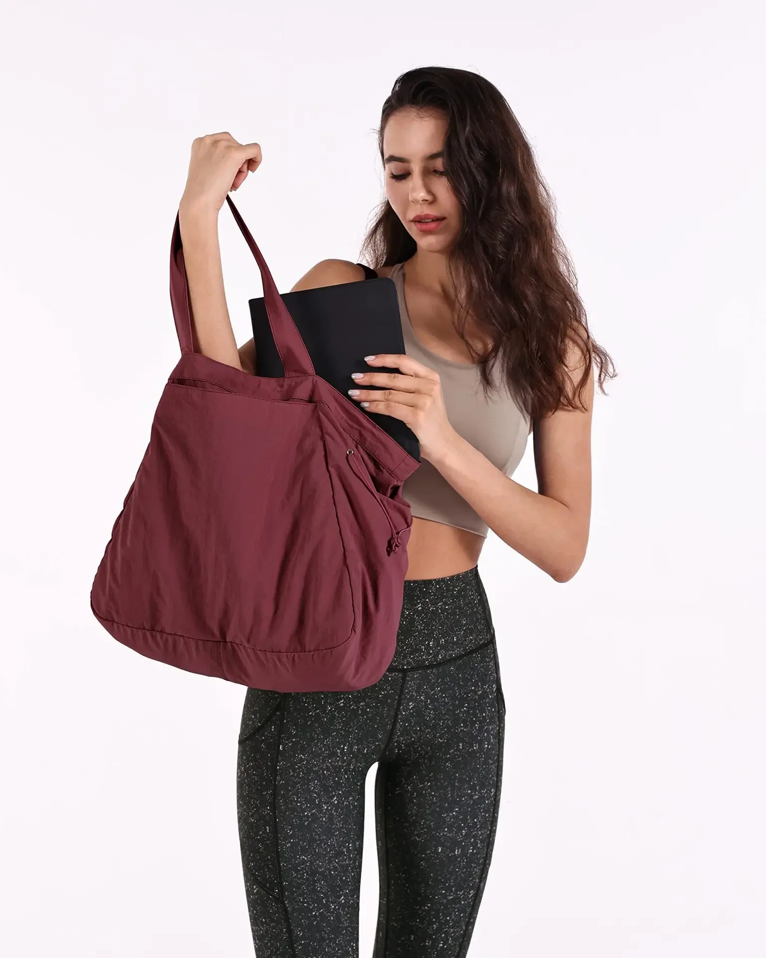 2024 new Amazon's best-selling LULU handbag tote bag 18L waterproof yoga women casual Fashion minimalist sports Bag shoulder bag