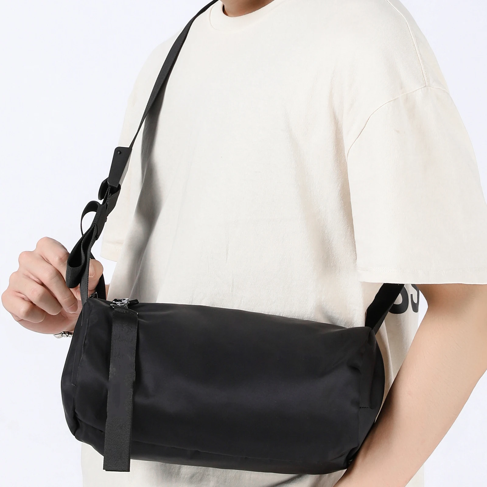 

Waist Pack Black Woven Belt Durable Plastic Buckle Adjustable Length Portable Bag Waist Bag Extender Accessory