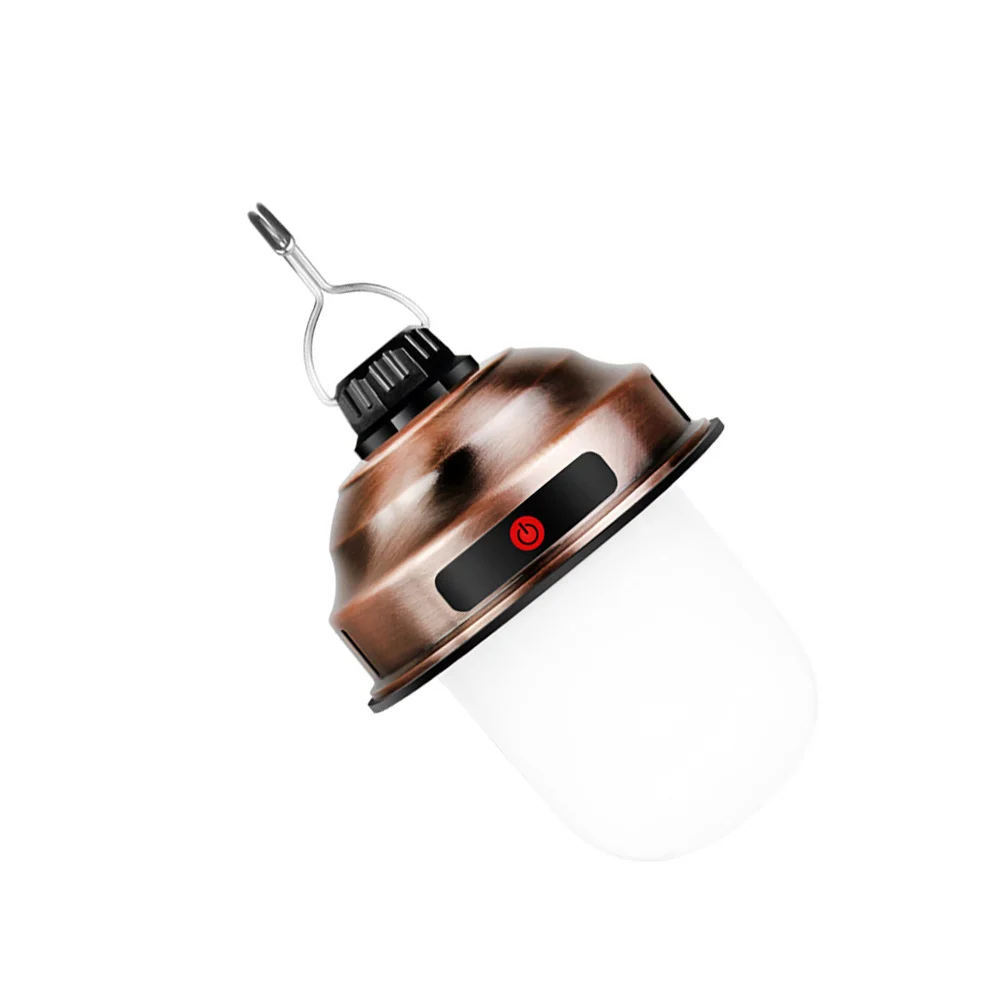 1 قطعة مصباح التخييم LED القابل لإعادة الشحن تصميم مدمج في الهواء الطلق مصباح الخيمة المحمولة فانوس فائق السطوع للمغامرة المشي لمسافات طويلة #2