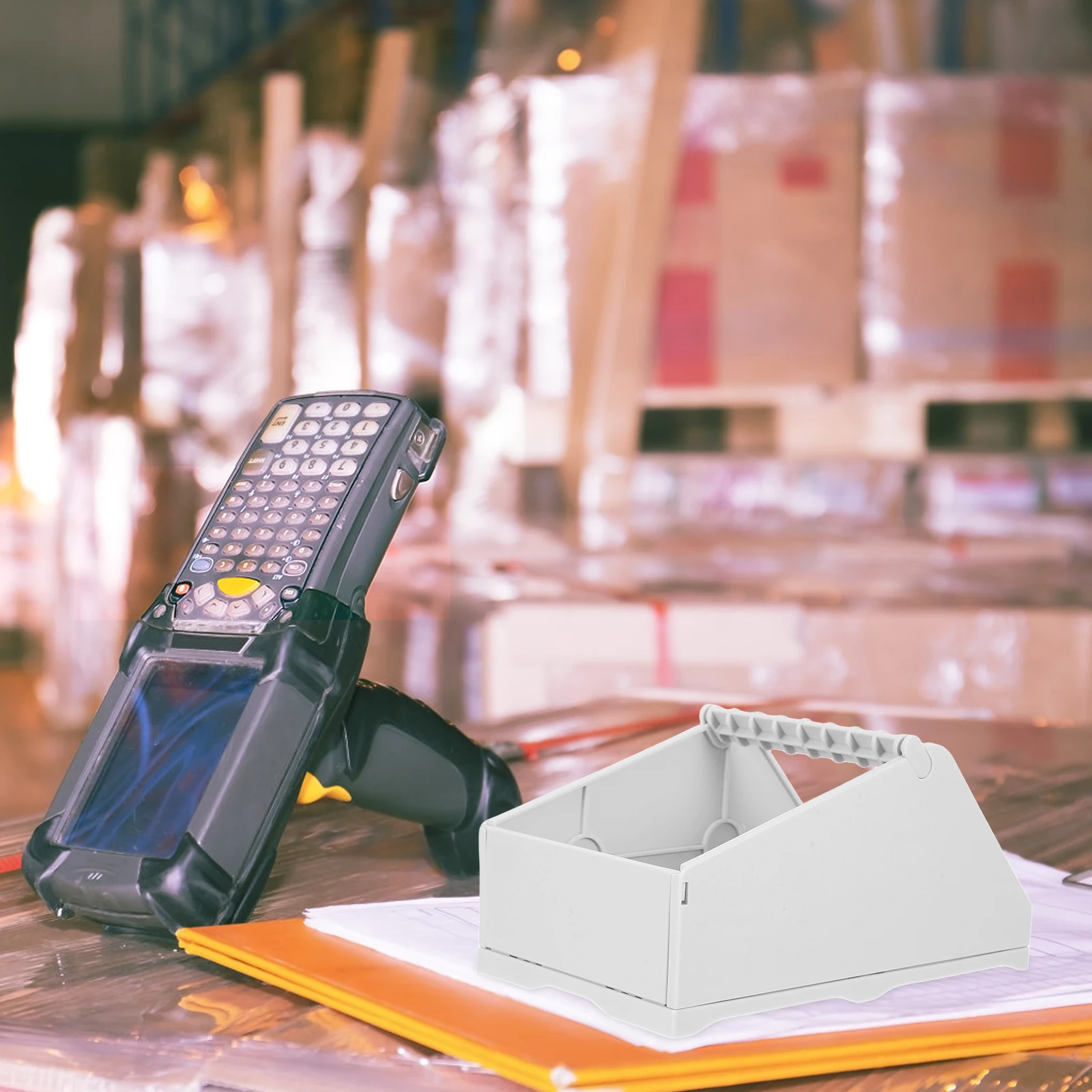 

Thermal Printer Stand Label Holder Desktop Organizer Compatible with Most Printers Spacesaving Design Easy for Offices