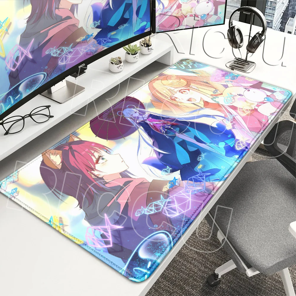 Anime Cosmic Princess Kaguya Pretty Girls Mouse Pad Iroha Sakayori Yachiyo Runami Mousepads XXL Pc Keyboard Protect Desk Carpets