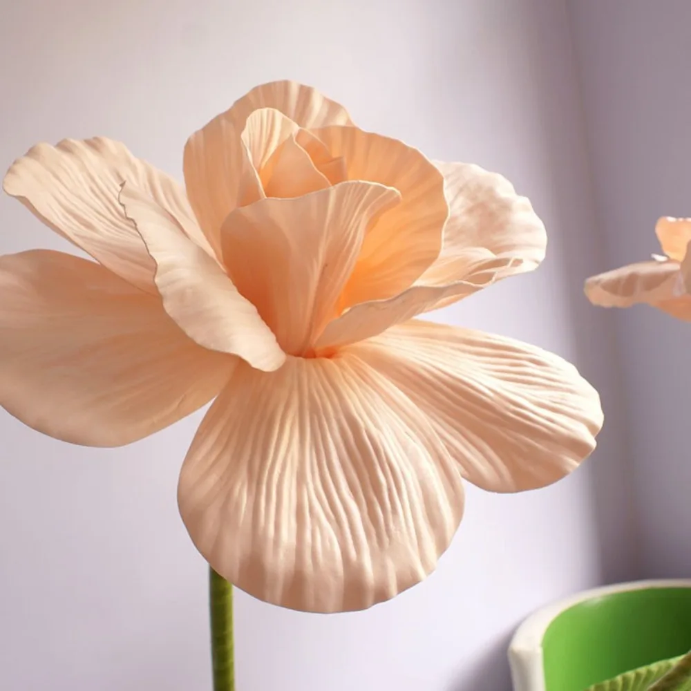 Fundo De Flor De Rosa De Seda Artificial, Flores Falsificadas, Gigante, Grande, Adereços De Fotografia, Fundo De Casamento, 40cm, Novo