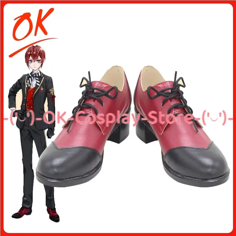 [Customized] Twisted Wonderland Riddle Cosplay Shoes Anime Game Roleplay Costume Prop Halloween Carnival Party PU Leather Boots