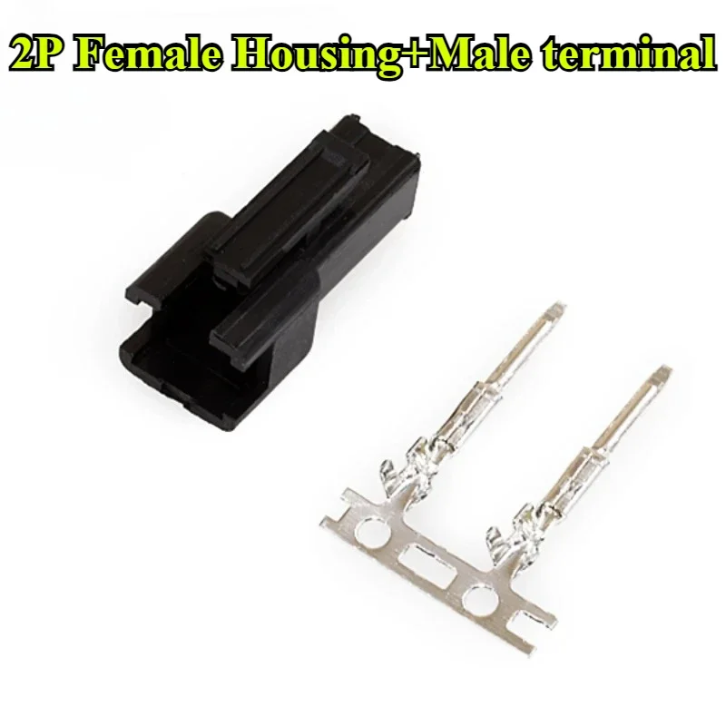 50/100Sets/lot 2/3/4/5/6/7/8/9/10P Pin Pitch 2.54mm SM Female & Male Terminal Wire Connector Housing SM-2P SM-2R JST SM2.54