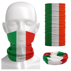 Italy Flag Headwear Classic Design Tube Bandana Casual Italian Multifunction Face Shield Camping Hiking Neck Gaiter Scarf