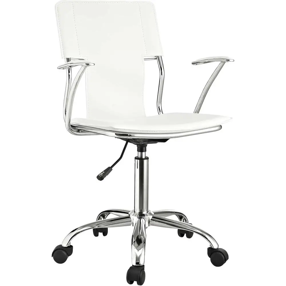 

Studio aux Leather Swivel Task Oice Chair in White