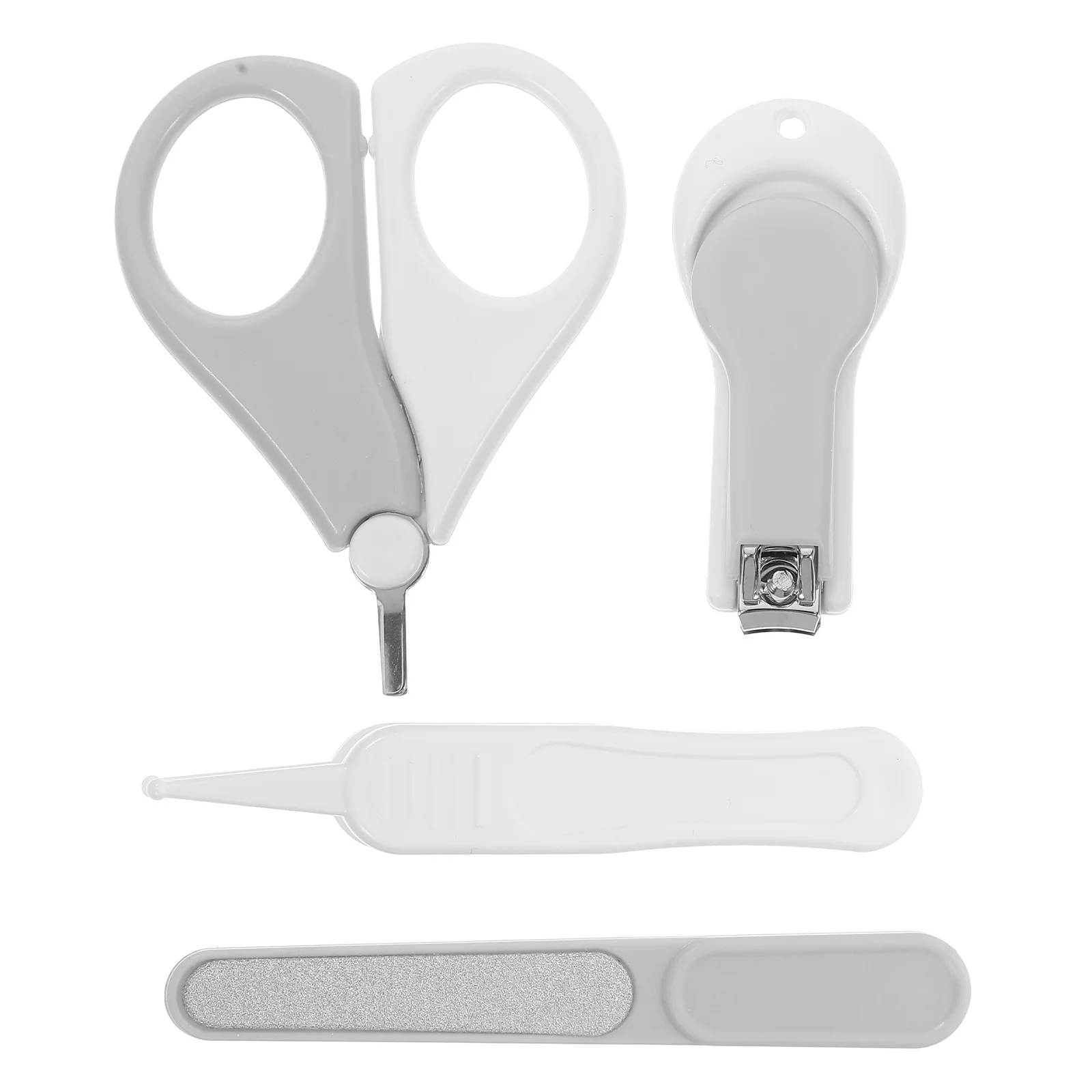 

1 комплект, детский набор для ногтей, маникюрные инструменты для новорожденных, полипропилен, АБС-пластик, чехол для хранения из нержавеющей стали, машинка для стрижки ногтей, ножницы, пинцет