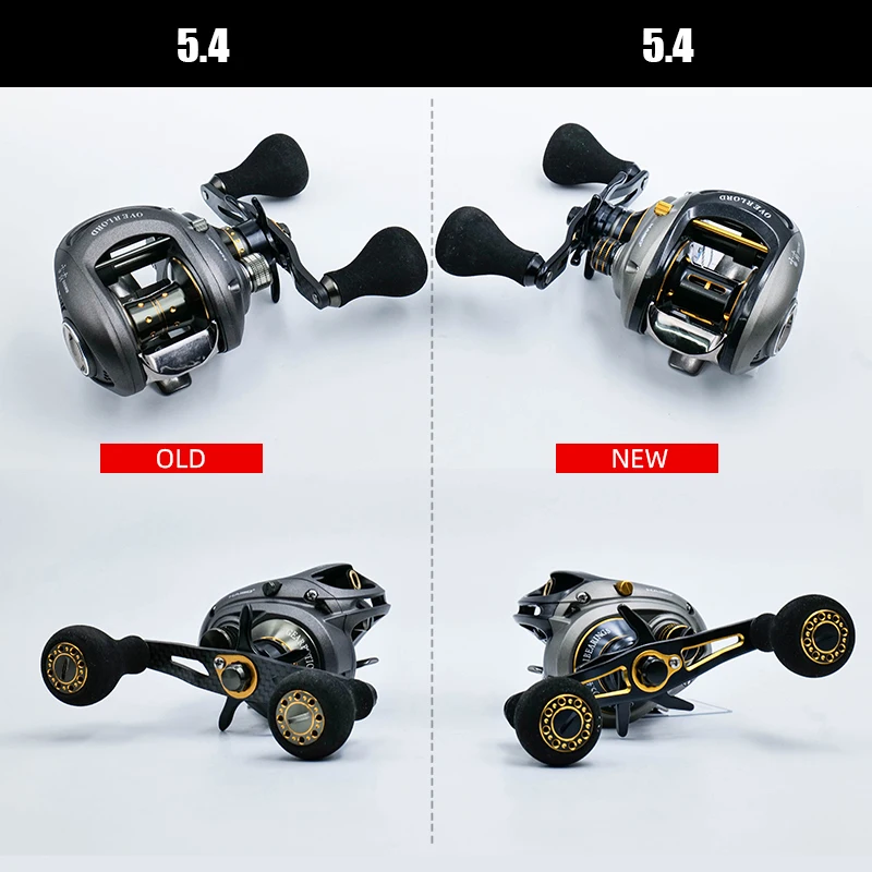 Haibo 2020 OVERLOAD Baitcasting Fishing Reel 8B+RB 5.4:1-7.1:1 Freshwater Sea Carretilha De Pesca Long Casting For Snakehead