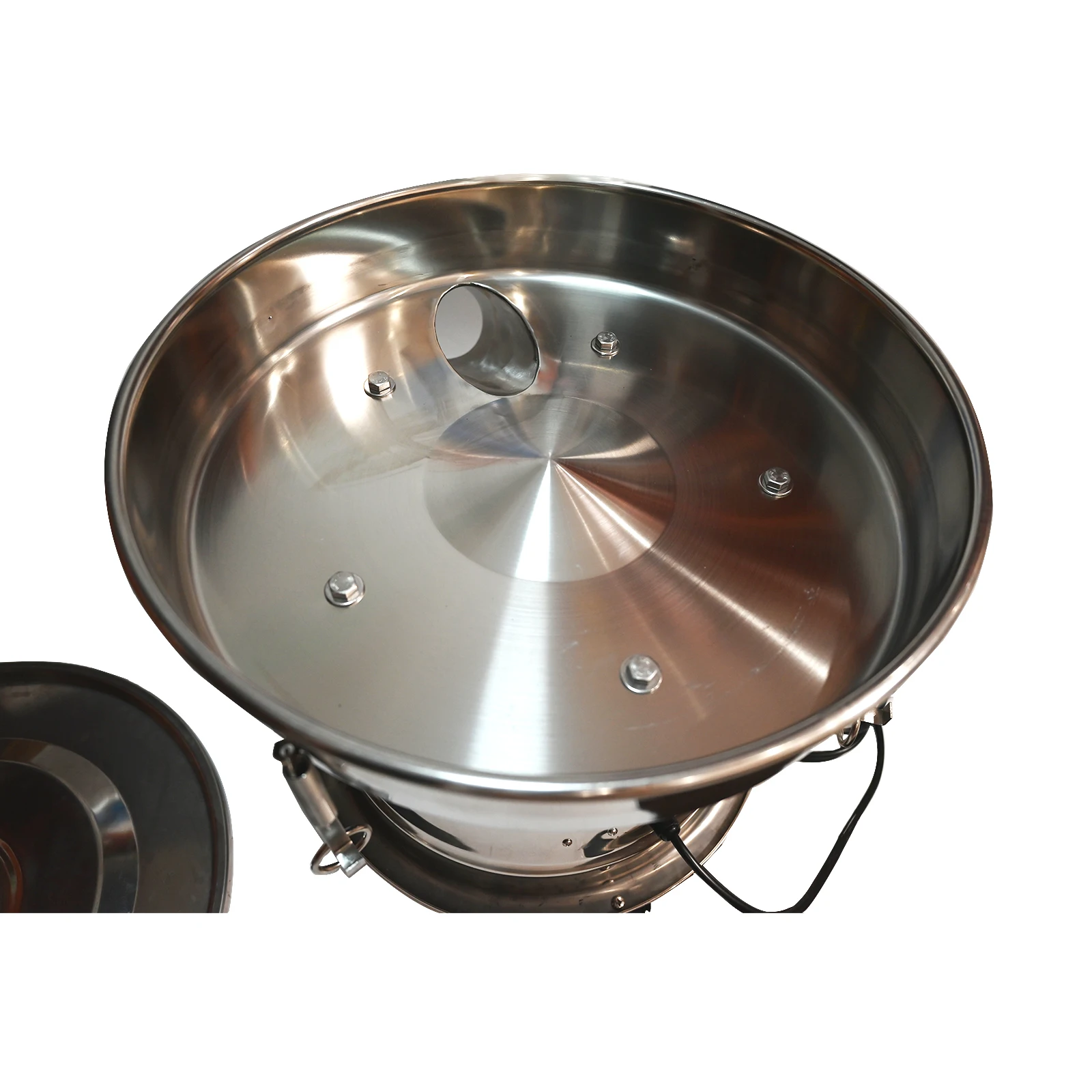 

Электрическая вибрационная ситовая машина для просеивания порошков и зерна, 40x10 см, малая, для пищевых продуктов