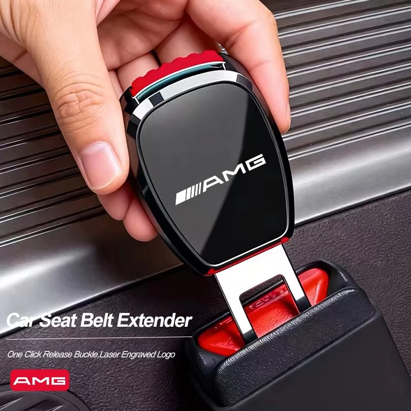 1 Peça Extensor de Cinto de Segurança Automotivo com Fivela de Metal para Mercedes Benz AMG W203 W205 W206 W211 W220 W212 W201 W222 GLK W221