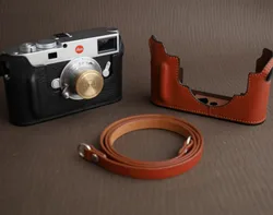 Genuine Real Leather Camera Bag Protect Case Cover Base Grip Belt Strap for Leica M1 M2 M3 M4 M6 M7 M8 M9 M0 M11 M240 D-lux7 SL