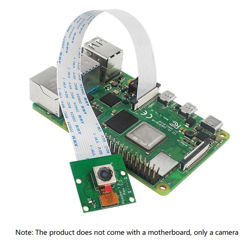 5MP OV5647 Camera Module For Raspberry Pi 4B 3B+ 3B 2B, 65° Viewing Angle, 1080P 720P Output