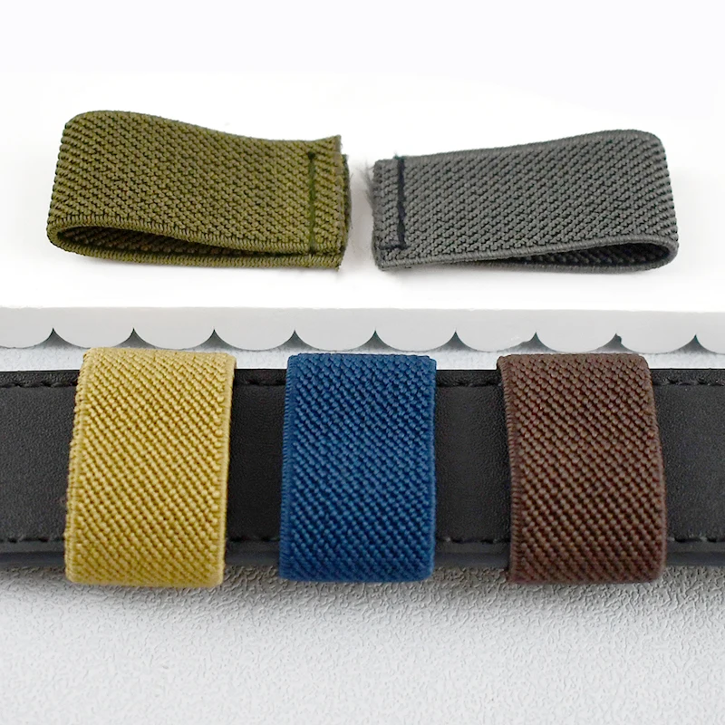 2/10/20Pcs 46mm Nylon Elastic Belt Buckle Elasticity Ring Clip Waistband Tail Fixed Stretch Loop Fastener Belts DIY Accessories