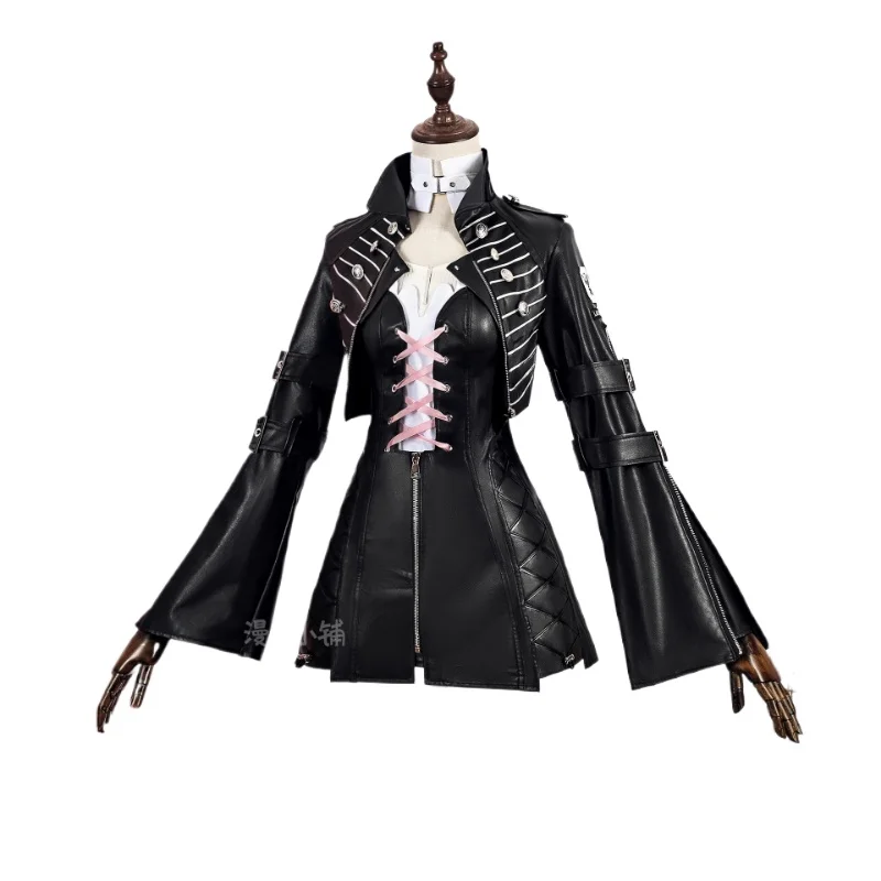 

Arknights Lemuen Cosplay Cosutme Battle Suit Uniform Full Set Imitation Leather Jacket Halloween Christmas Fancy Party Dress