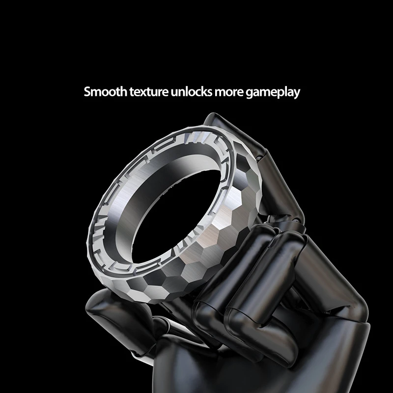 Rueda de trinquete, anillo de párrafo, tarjeta de empuje magnética, deslizador mecánico giratorio EDC, Metal, alivia el estrés, juguete antiestresse