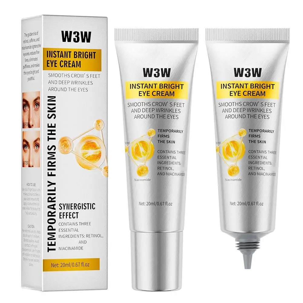 

Instant Tighten Wrinkles Eye Cream Reducing Dark Circles And Fine Lines, Niacin And Retinol For Brightening, Gentle Moisturizing