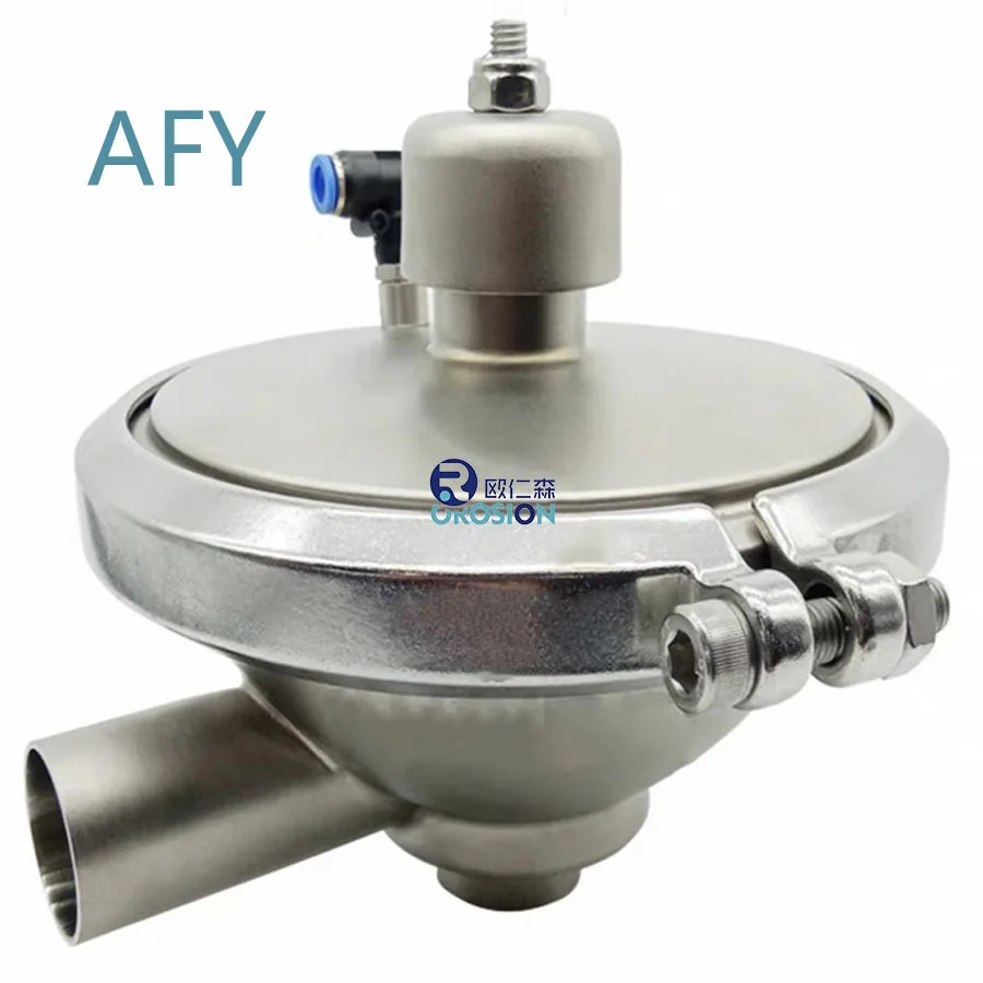 for Sanitary Stainless Steel SS304 SS316L Welding Clamp Back Pressure Valve Constant Pressure Regulating Valve for Food