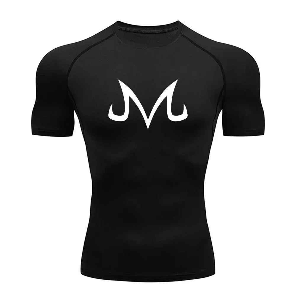 

Men's Compression T Shirt Fitness Sports Running Tight Gym TShirts Athletic Quick Dry Tops Summer Printed T-Shirt Mens Clothing