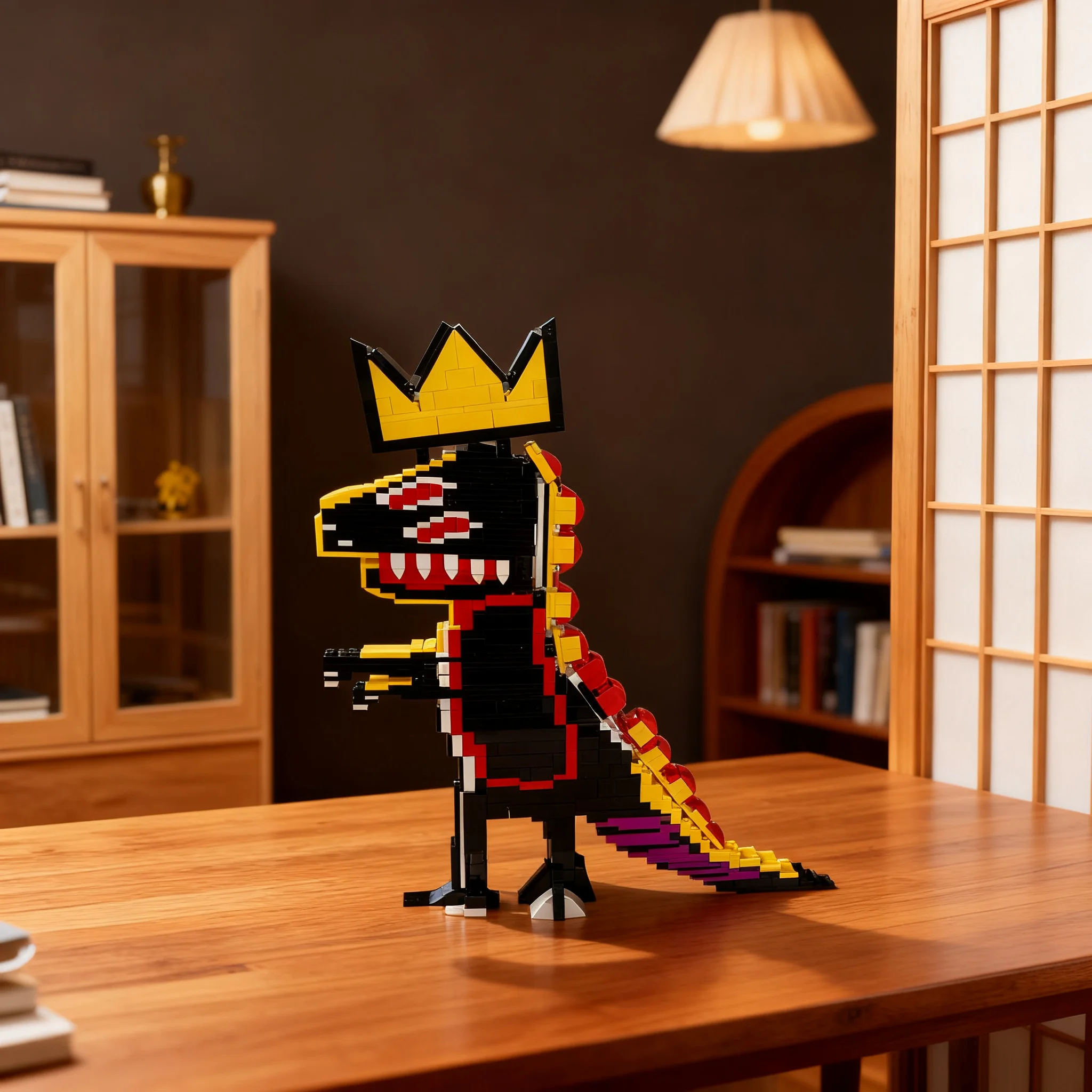 785pcs MOC Basquiat Pez Dinosaur Model Building Blocks Construction Toy Christmas Gifts Creative Birthday Kids Idea Education