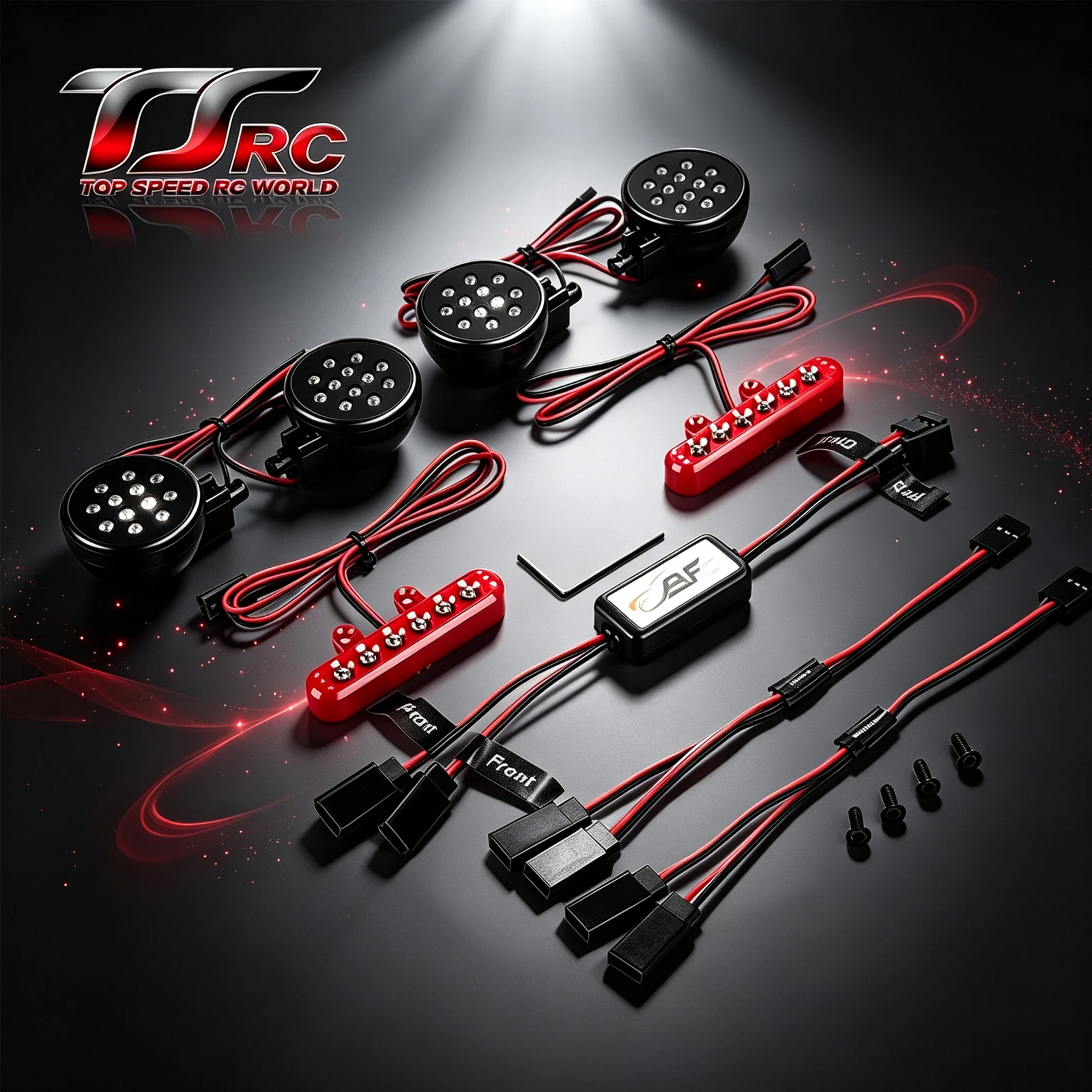 Controller or Extended Light Cable or LED Front Lamp or Rear Light 1pc for 1/5 Hpi Rofun Rovan Km Baja 5B 5T 5SC Parts