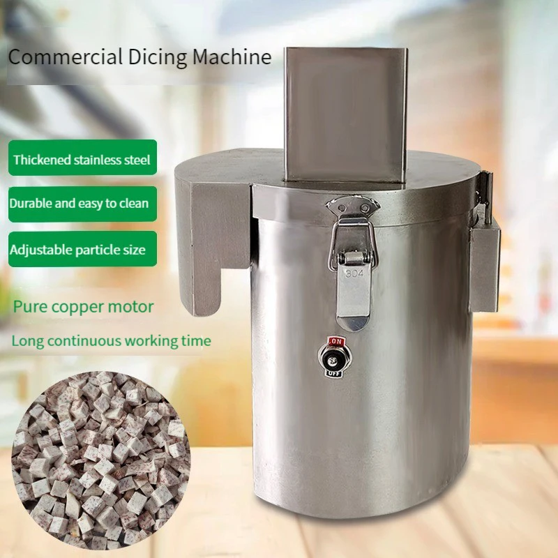 

Commercial Dicing machine Electric Potato Carrot Taro Dicer Multi-function Automatic Vegetable Cube Cutter