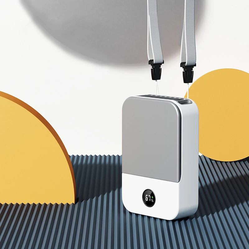 Шейный вентилятор, портативный безлопастной вентилятор — перезаряжаемый через USB, регулируемая вешалка, супер тихий для улицы, путешествий, занятий спортом