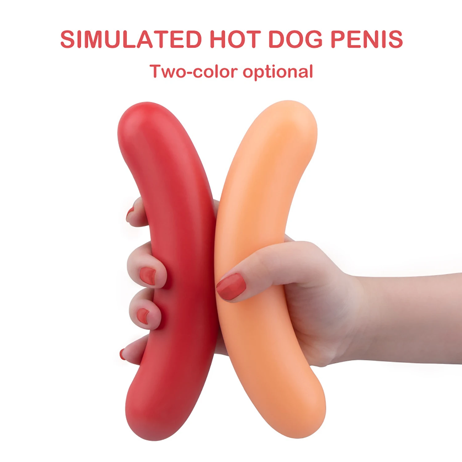 Sex Products Hot Dog Anal Plug Dildos Soft Anal Dilator Sex Toys Stimulate Anus and Vagina Anal Masturbation Butt Plug Penis