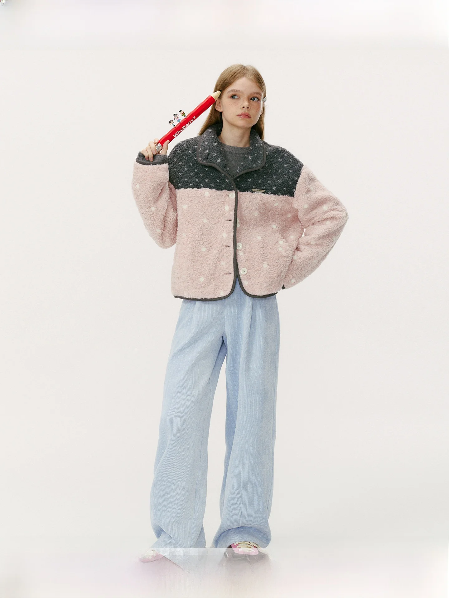 

Faionable Warm Winter Corduroy Pants WhyBerry Loose Casual Blue Jeans Women's Comfortable All-Match Ci Walk Trousers