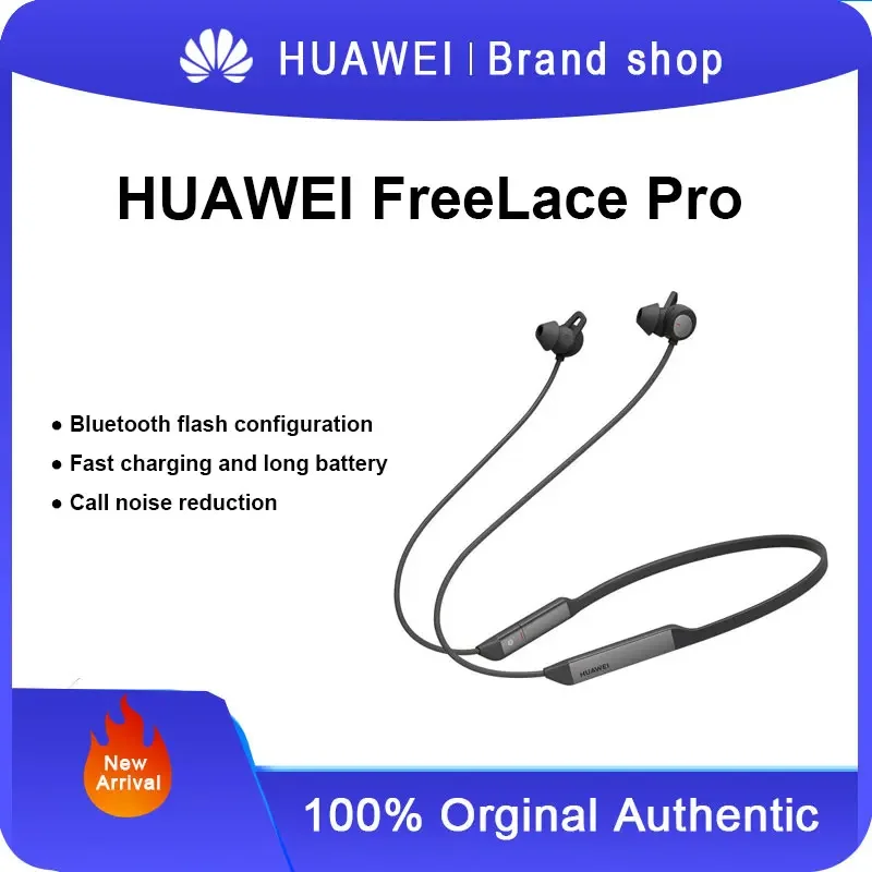 

Беспроводные наушники Huawei FreeLace Pro, Bluetooth-наушники, спортивные наушники, двойное шумоподавление для мужчин и женщин, бег