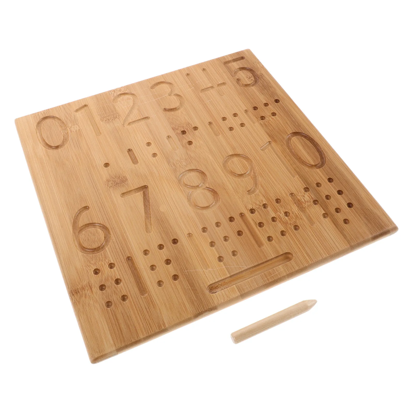 double-sided-bamboo-writing-board-with-grooved-channels-reusable-handwriting-tracing-tool-for-kids-number-recognition-sensory