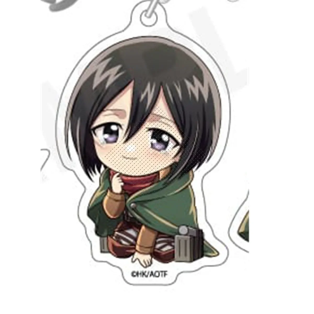 Game Jean Kirstein Eren Yeager Mikasa Ackerman Levi Connie Armin Erwin Keychain Doll Anime Acrylic Keyring for Gift