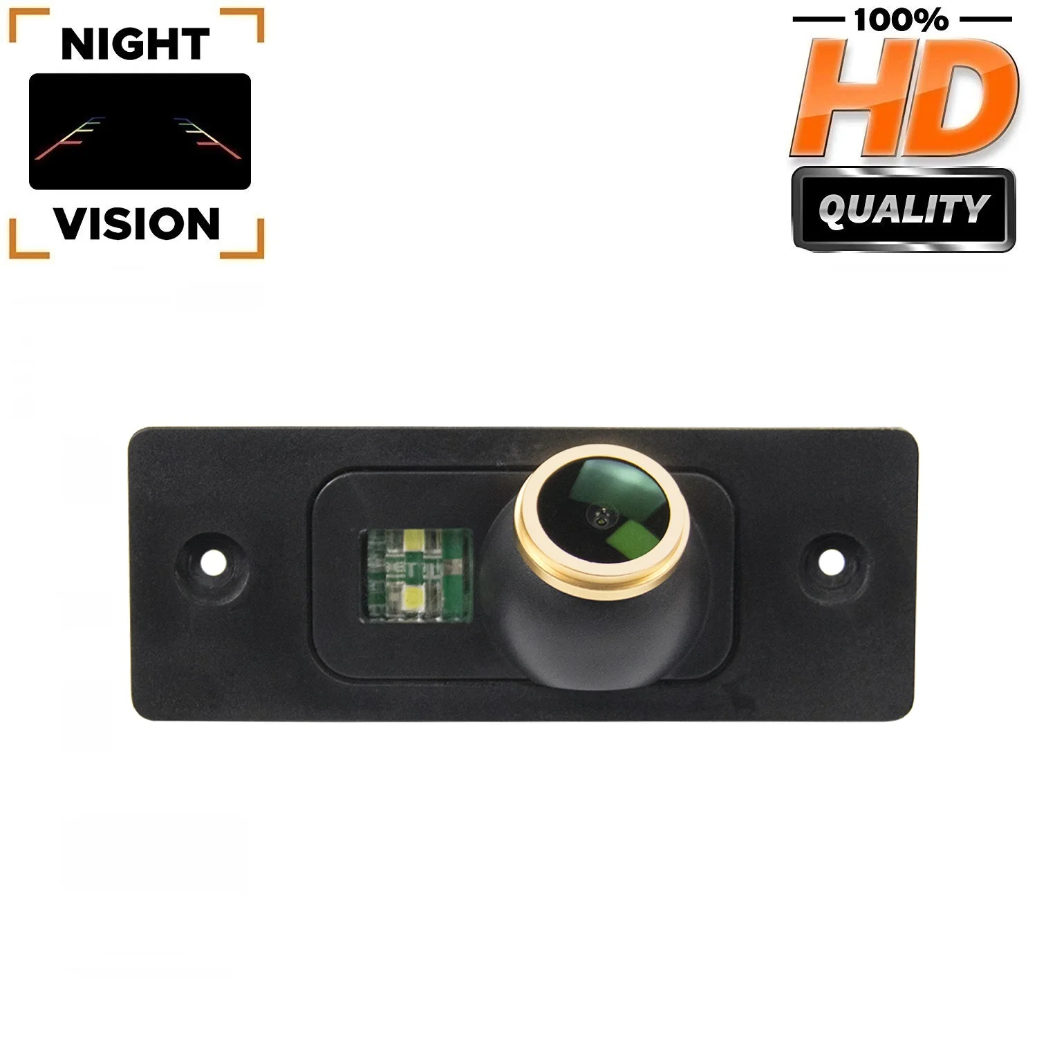 HD 1280*720p Rear View Backup Camera for Cayenne 2002-2010, Night Vision Camera Integrated in Number Plate Light License Camera