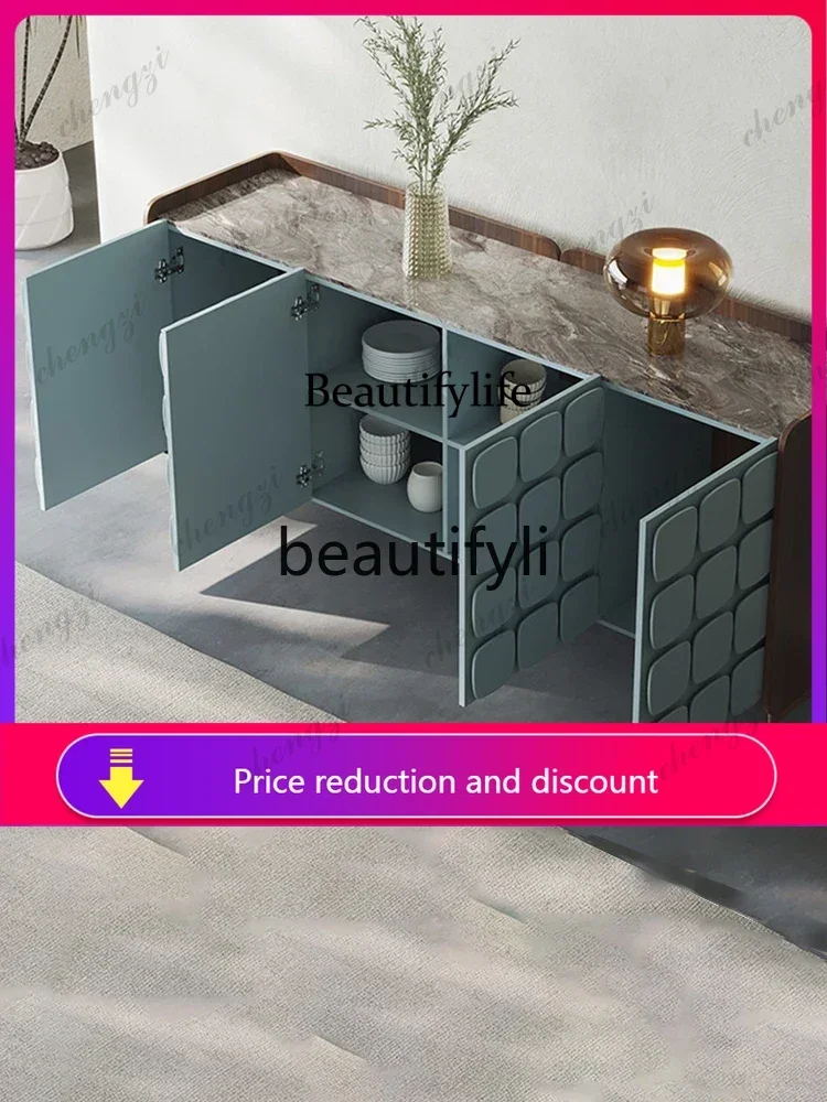 

D5556 Italian light luxury dining side cabinet simple modern living room partition storage decorative cabinet