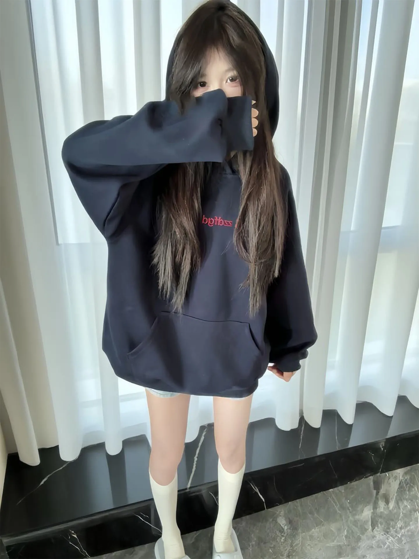 Sweet Loose Long Sve Hoodie Women's Personali Versatile Print Comfortable Fall New Sle Streetwear Korean Sle Top