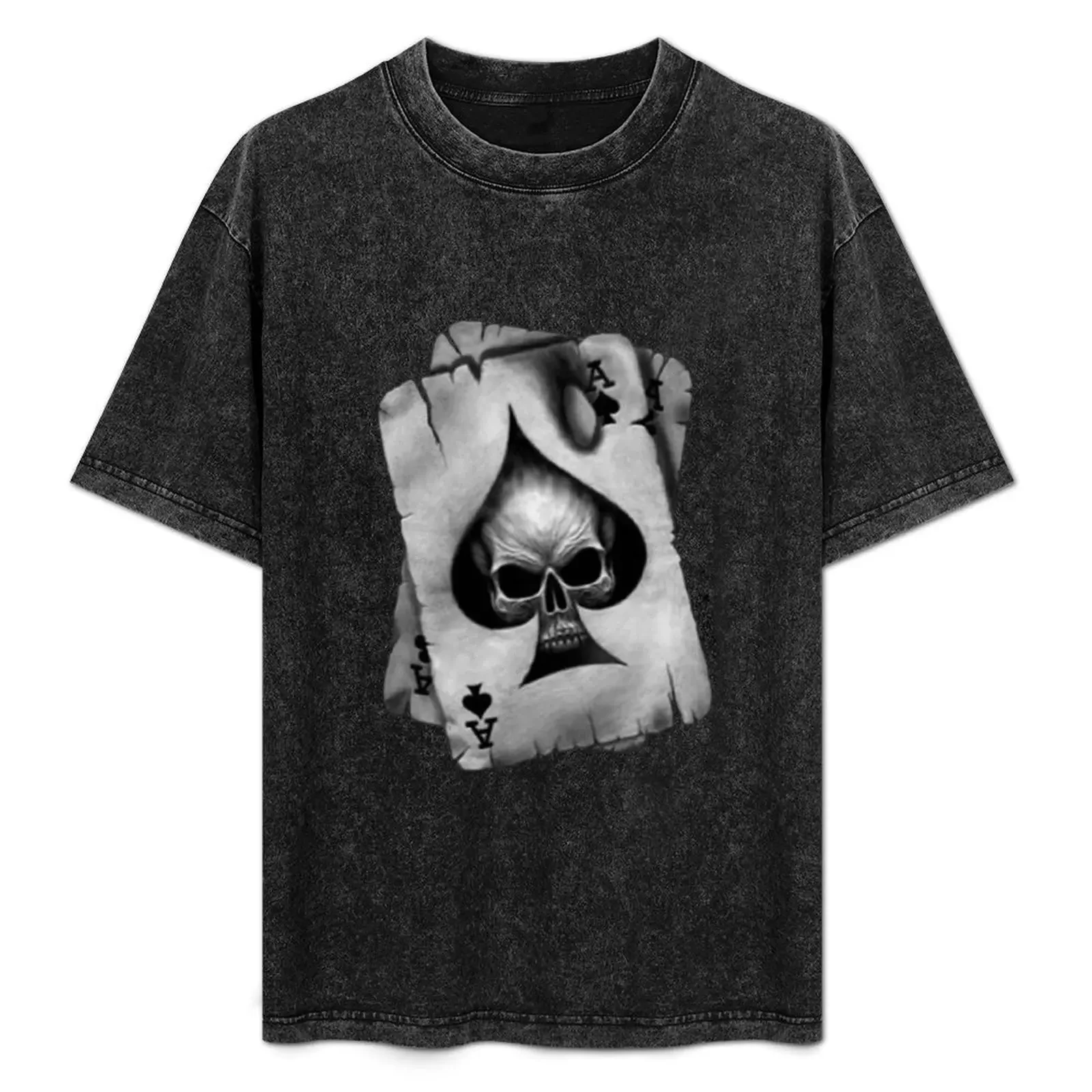 

Ace of Skulls T-Shirt cotton t shirt man man t shirts cotton T-Shirt