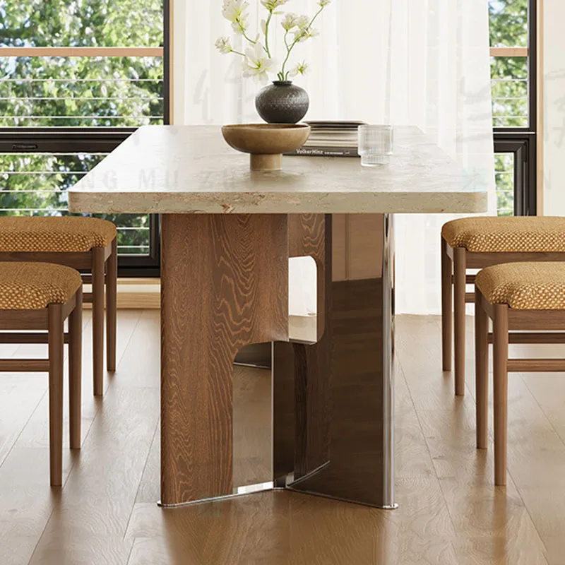 ii-Gaming Study Dining Table Mobile Restaurant Kitchen Modern Luxury Living Room Dining Table Designer Commercial Furniture