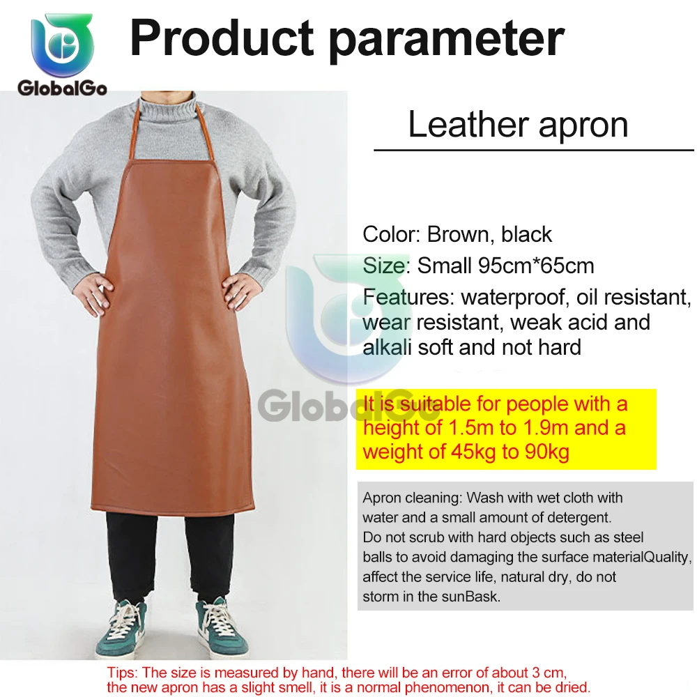 PVC Leather Welding Apron Waterproof Welder Thermal Insulation Protection Wear Electric Welding Anti Scalding Aprons