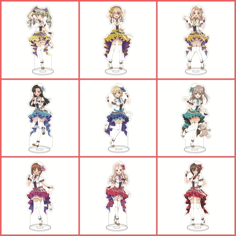 Game Anime Girls Und Panzer Acrylic Stand Miho Nishizumi Figure Stand Plate Cosplay Prop Decor Cartoons Keychain Festivals Gifts