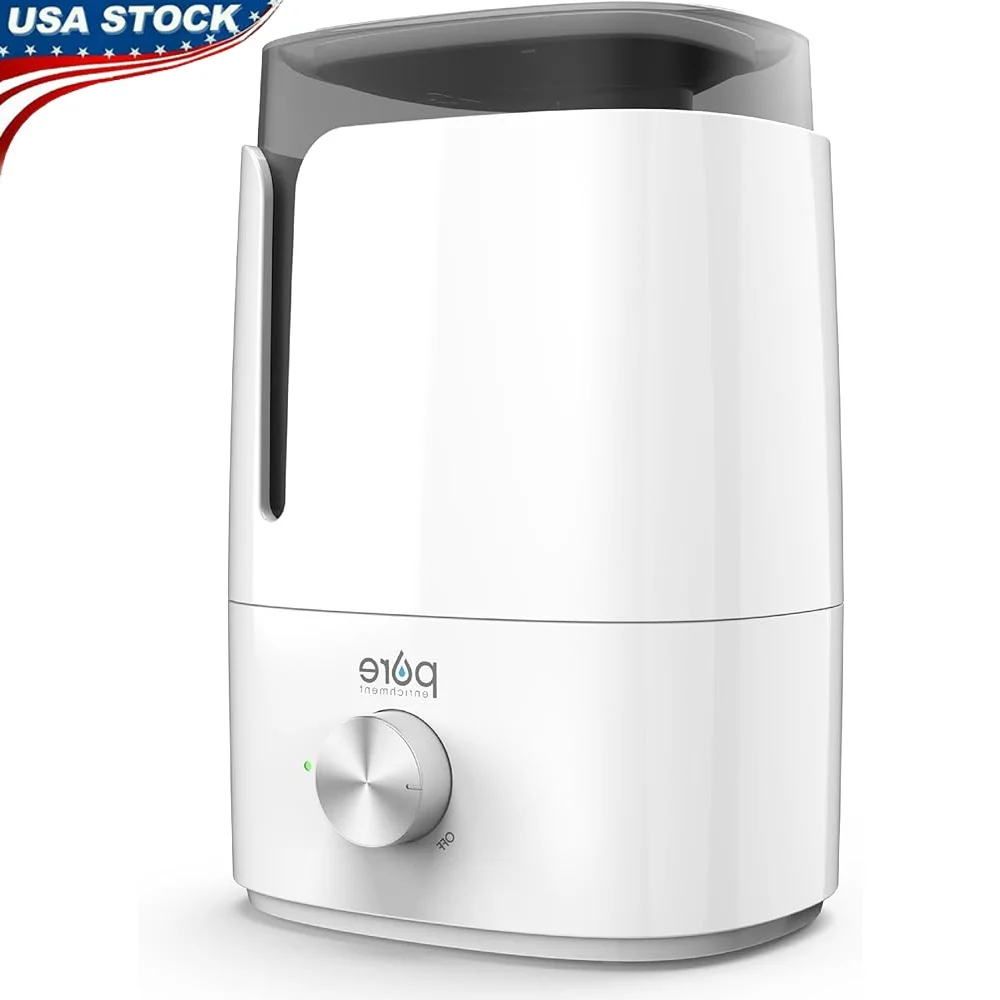 مرطب رذاذ بارد بالموجات فوق الصوتية 3.5 لتر، تشغيل هادئ، سهل التنظيف، إيقاف تلقائي للغرف الكبيرة وغرفة نوم الحضانة
