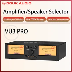 Douk Audio VU3PRO 2-IN-2-OUT Switcher Box Amplifier/Speaker Selector with VU Meter